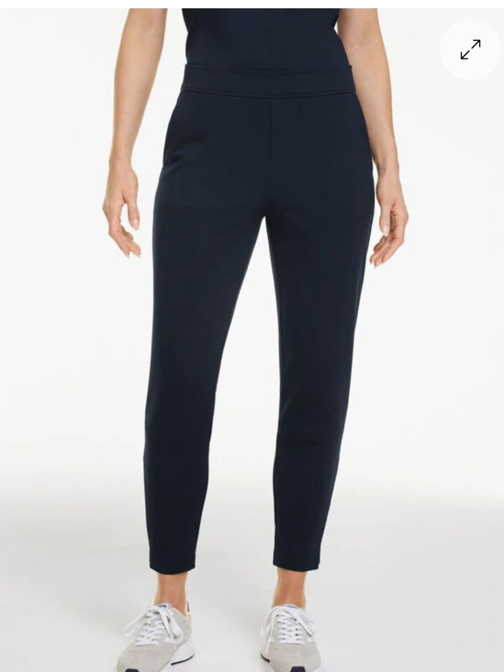 Lauren Ralph Lauren Navy Slim Track Joggers with Ankle Zips/Ankle Length